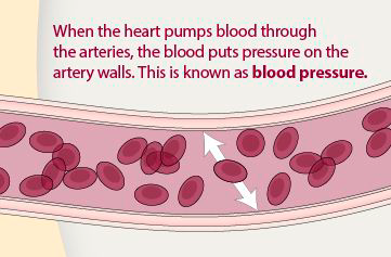 How blood puts pressure on the artery walls